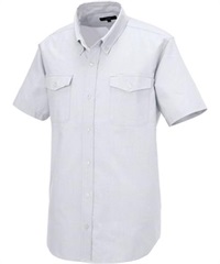 【アイトス】7878　半袖オックスボタンダウンシャツ（両ポケットフラップ付）（男女兼用）