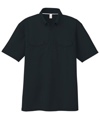 【CO-COS】AS-557　消臭 ボタンダウン 半袖ポロシャツ(13ﾌﾞﾗｯｸ-SS)