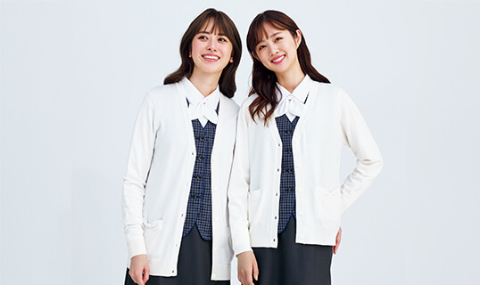 あったかカーディガン着用イメージ