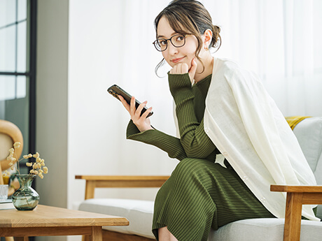 リラックスタイムでの着用シーン