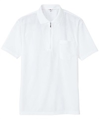 【アイトス】10581　吸汗速乾（クールコンフォート）半袖ジップポロシャツ（男女兼用）