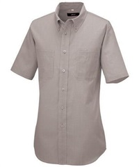 【アイトス】50402　半袖ボタンダウンシャツ（コードレーン）（男女兼用）(122ﾓｶ-3S)