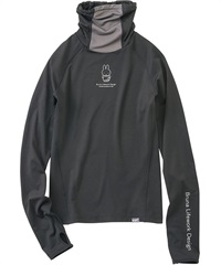 【アイトス】95504　コンプレッション　ハイネック長袖(010ﾌﾞﾗｯｸ-M)