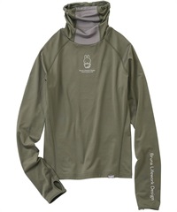 【アイトス】95504　コンプレッション　ハイネック長袖(025ｶｰｷ-M)