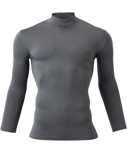 【アタックベース】46615　発熱モックネック(52ﾁｬｺｰﾙ-M)