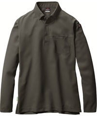 【バートル】715　長袖BDシャツ（ユニセックス）(14ﾐﾙｽｸﾞﾘｰﾝ-S)