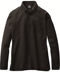 【バートル】715　長袖BDシャツ（ユニセックス）(35ﾌﾞﾗｯｸ-S)