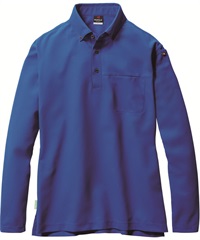 【バートル】715　長袖BDシャツ（ユニセックス）(47ｻｰﾌﾌﾞﾙｰ-S)