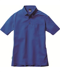 【バートル】717　半袖BDシャツ（ユニセックス）(47ｻｰﾌﾌﾞﾙｰ-S)