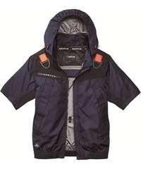 【バートル】AC1196　AC半袖ブルゾン（ユニセックス）(3ﾈｲﾋﾞｰ-S)