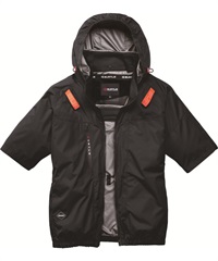 【バートル】AC2096　AC半袖ブルゾン(35ﾌﾞﾗｯｸ-S)