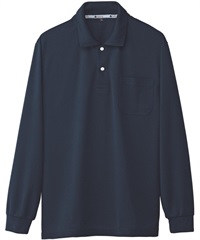 【桑和】50540    長袖ポロシャツ（胸ポケット）(1ﾈｲﾋﾞｰ-S)