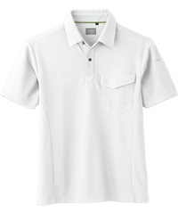 【桑和】50967    半袖ポロシャツ（胸ポケット）(0ﾎﾜｲﾄ-SS)