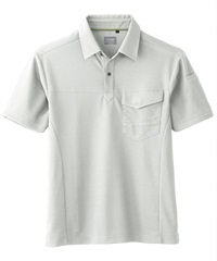 【桑和】50967    半袖ポロシャツ（胸ポケット）(22ｼﾙﾊﾞｰｸﾞﾚｰ-SS)