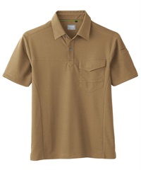 【桑和】50967    半袖ポロシャツ（胸ポケット）(87ﾗｲﾄﾌﾞﾗｳﾝ-SS)