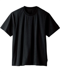 【桑和】5355-63　半袖Tシャツ（胸ポケット無）(4ﾌﾞﾗｯｸ-SS)