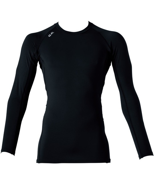 【桑和】8535-40　長袖ｻﾎﾟｰﾄｼｬﾂ(4ﾌﾞﾗｯｸ-S)