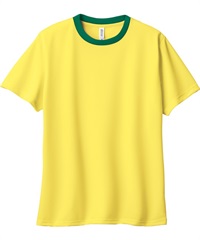【トムス（glimmer）】00300-ACT　4.4オンス　ドライTシャツ(635ｲｴﾛｰ×ｸﾞﾘｰﾝ-100)