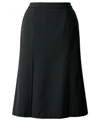 【チクマ】AR3013　スカート（マーメイド）(2ｽﾄﾗｲﾌﾟ/黒-5)