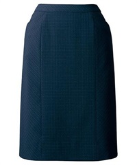 【チクマ】AR3873　スカート（タイト）(1ﾁｪｯｸ/紺-5)