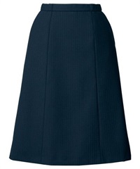 【チクマ】AR3882　スカート（Aライン）(1ｽﾄﾗｲﾌﾟ/紺-5)