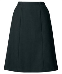 【チクマ】AR3882　スカート（Aライン）(2ｽﾄﾗｲﾌﾟ/黒-5)
