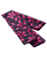 【チクマ】R702　スカーフ(4紫黒-F)