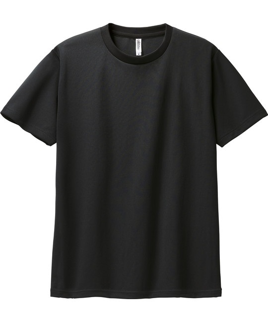 【トムス（glimmer）】00300　4.4オンス　ドライTシャツ(005ﾌﾞﾗｯｸ-100)