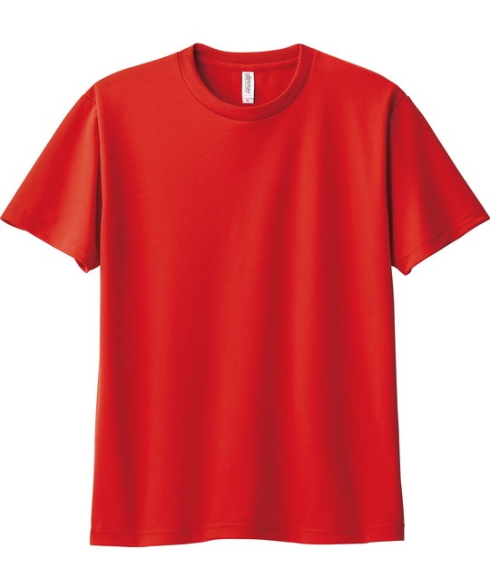 【トムス（glimmer）】00300　4.4オンス　ドライTシャツ(010ﾚｯﾄﾞ-100)