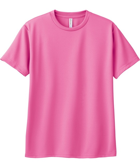 【トムス（glimmer）】00300　4.4オンス　ドライTシャツ(049蛍光ﾋﾟﾝｸ-100)