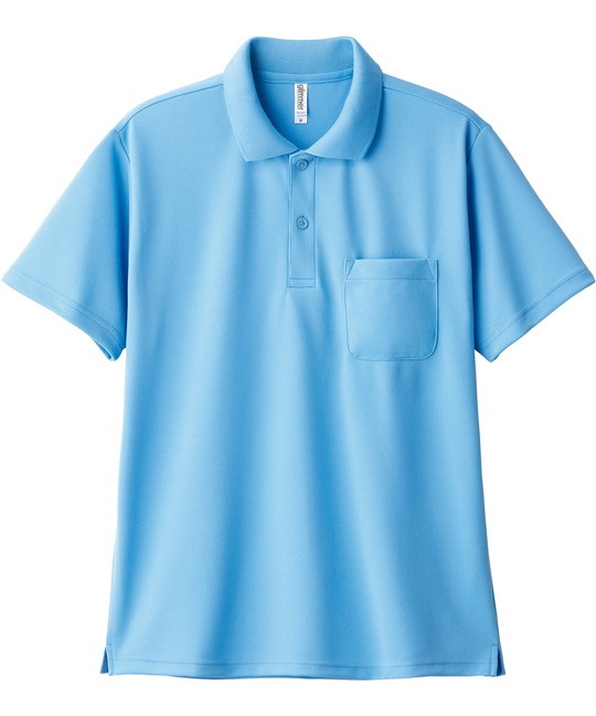 【トムス（glimmer）】00330　4.4オンス　ドライポロシャツ（ポケット付）(033ｻｯｸｽ-SS)