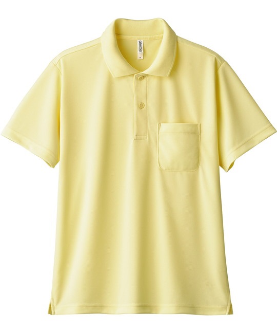 【トムス（glimmer）】00330　4.4オンス　ドライポロシャツ（ポケット付）(134ﾗｲﾄｲｴﾛｰ-SS)