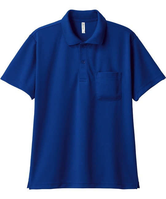 【トムス（glimmer）】00330　4.4オンス　ドライポロシャツ（ポケット付）(171ｼﾞｬﾊﾟﾝﾌﾞﾙｰ-SS)