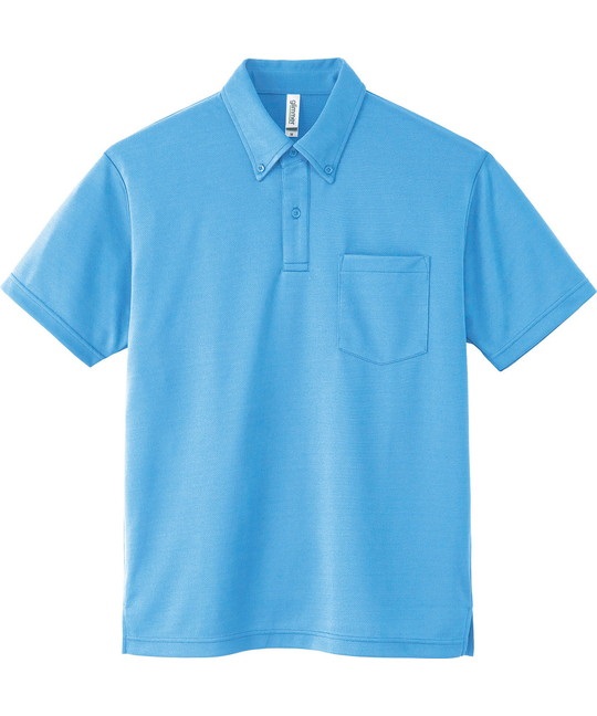 【トムス（glimmer）】00331　4.4オンス　ドライボタンダウンポロシャツ(033ｻｯｸｽ-SS)