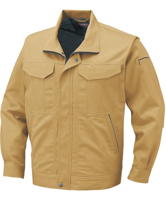 【CO-COS】A-1740　抗菌防臭・防縮ブルゾン（前ファスナータイプ）(2ｷｬﾒﾙﾍﾞｰｼﾞｭ-S)