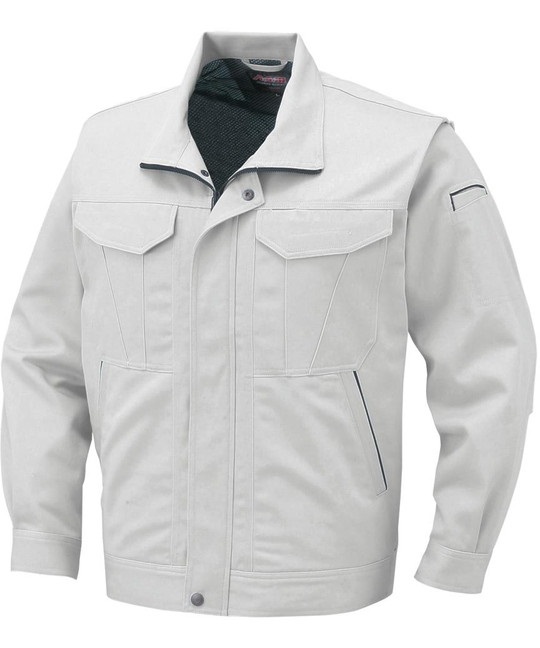 【CO-COS】A-1740　抗菌防臭・防縮ブルゾン（前ファスナータイプ）(3ﾌﾟﾗﾁﾅｼﾙﾊﾞｰ-S)