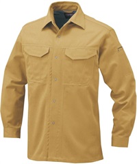 【CO-COS】A-1748　抗菌防臭・防縮長袖シャツ(2ｷｬﾒﾙﾍﾞｰｼﾞｭ-S)