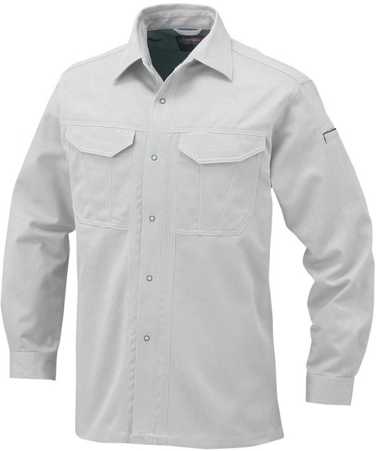 【CO-COS】A-1748　抗菌防臭・防縮長袖シャツ(3ﾌﾟﾗﾁﾅｼﾙﾊﾞｰ-S)