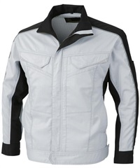 【CO-COS】A-2071　消臭・ストレッチ　長袖ブルゾン(3ｼﾙﾊﾞｰ-SS)