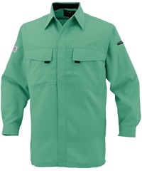 【CO-COS】A-3368　エコ・製品制電　長袖シャツ(9ｸﾞﾘｰﾝ-SS)