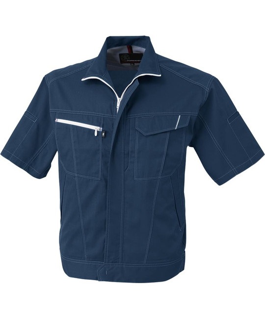 【CO-COS】A-4070　半袖ブルゾン(1ﾈｲﾋﾞｰ-SS)