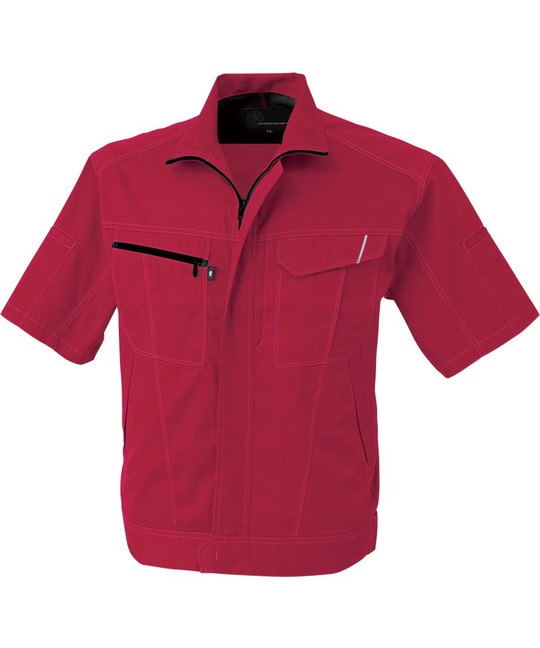 【CO-COS】A-4070　半袖ブルゾン(20ﾚｯﾄﾞ-SS)