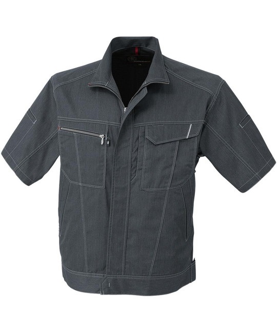 【CO-COS】A-4070　半袖ブルゾン(33ｸﾞﾗﾌｧｲﾄ-SS)