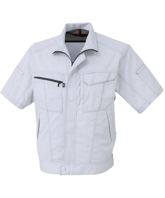 【CO-COS】A-4070　半袖ブルゾン(3ｼﾙﾊﾞｰ-SS)