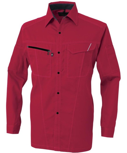 【CO-COS】A-4078　長袖シャツ(20ﾚｯﾄﾞ-SS)