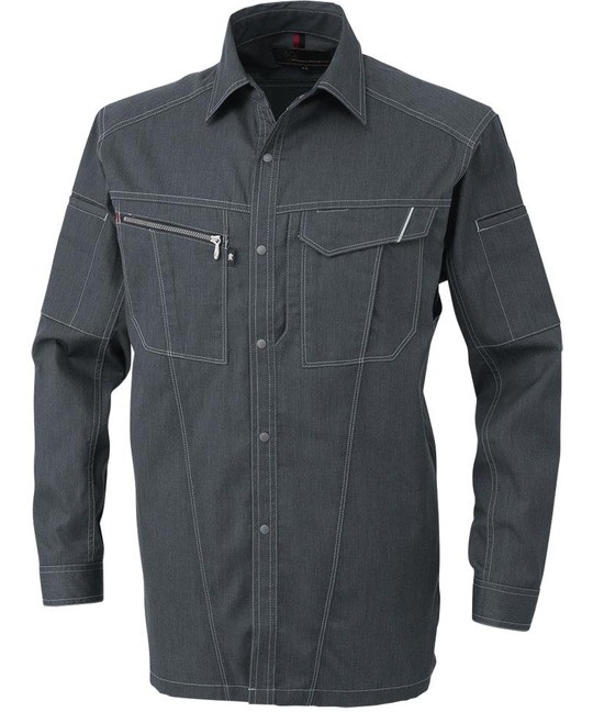 【CO-COS】A-4078　長袖シャツ(33ｸﾞﾗﾌｧｲﾄ-SS)