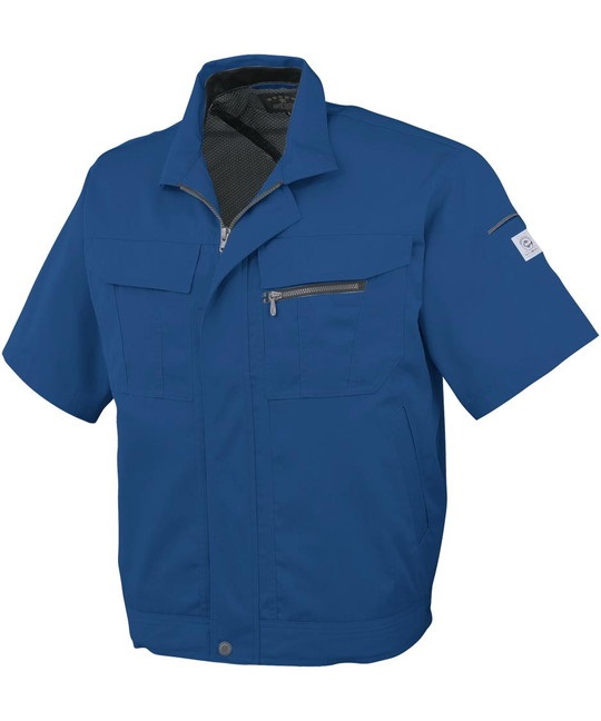 【CO-COS】A-4450　エコ５ＩＶＥスター　半袖ブルゾン(16ｽｶｲﾌﾞﾙｰ-3S)