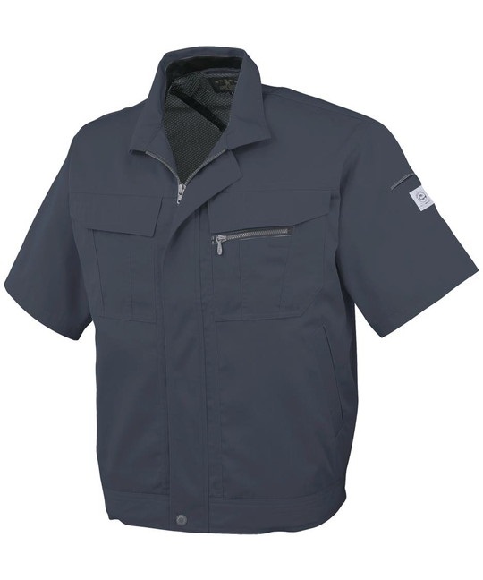 【CO-COS】A-4450　エコ５ＩＶＥスター　半袖ブルゾン(23ｶｰﾎﾞﾝﾁｬｺｰﾙ-3S)