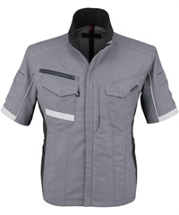 【CO-COS】A-7070　ストレッチ半袖ジャケット(3ｸﾞﾚｰ-SS)