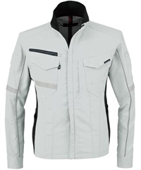【CO-COS】A-7071　ストレッチ長袖ジャケット(3ｼﾙﾊﾞｰ-SS)